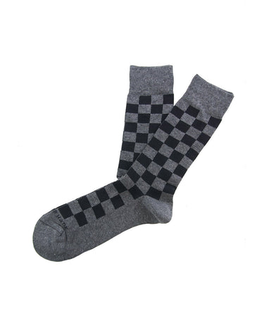 Black checkered sock - 13148 - 66261 - Hammer Made