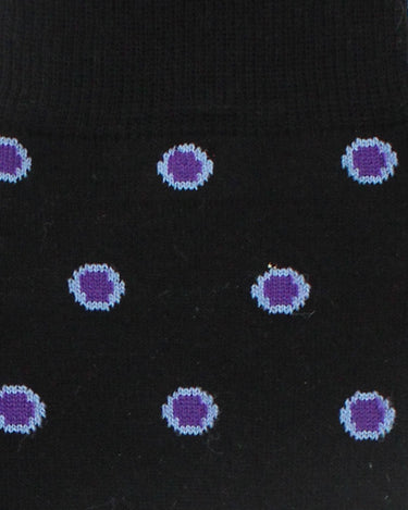 Black small ring dot sock - 14298 - 72662 - Hammer Made