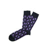 Black/purple airplane sock - 12600 - 63731 - Hammer Made