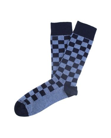 Blue Checkered Sock - 15140 - 78143 - Hammer Made