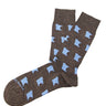 Brown/lt blue MN sock - 6784 - 31647 - Hammer Made