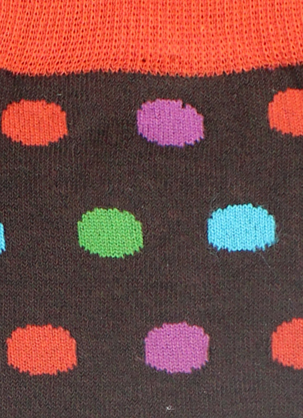 Brown/multi dot sock - 14538 - 74092 - Hammer Made