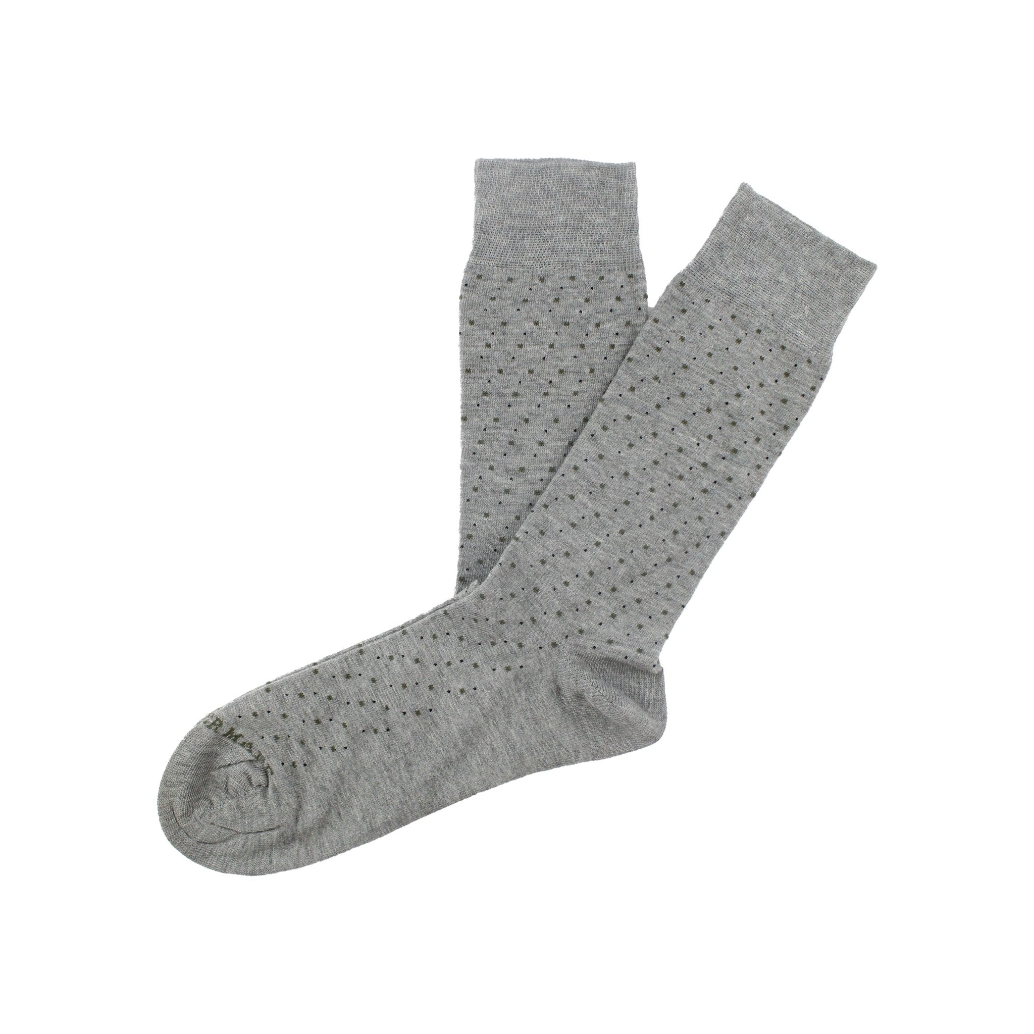 Grey/blue micro dot sock - 14528 - 74082 - Hammer Made