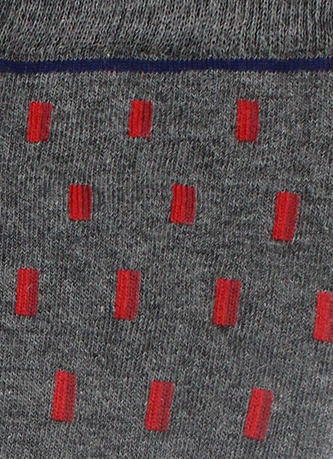 Grey/red dash sock - 14549 - 74103 - Hammer Made