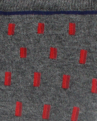 Grey/red dash sock - 14549 - 74103 - Hammer Made