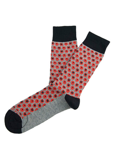 Grey/red sheep sock - 8541 - 35450 - Hammer Made