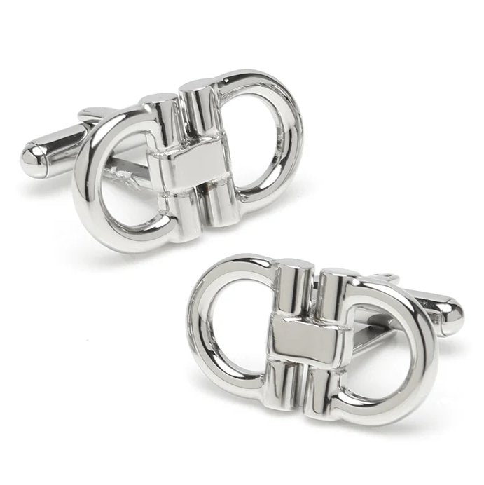 Horse Bit Stainless Steel Cufflinks - 14858 - 75449 - Hammer Made