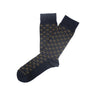 Navy floral medallion sock - 14545 - 74099 - Hammer Made