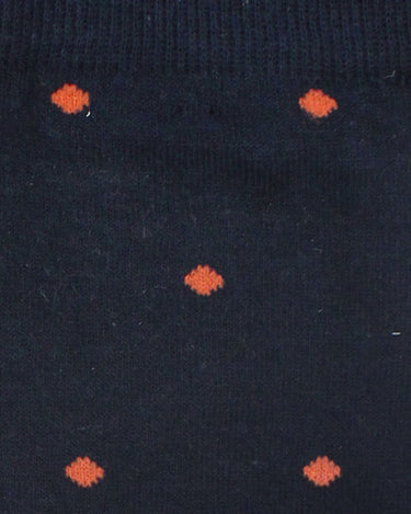 Navy/orange dot sock - 14529 - 74083 - Hammer Made