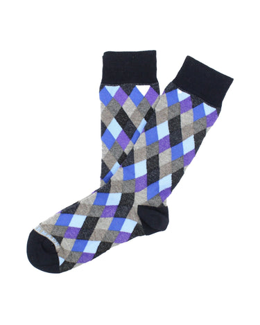 Neutral multi argyle sock - 14295 - 72659 - Hammer Made