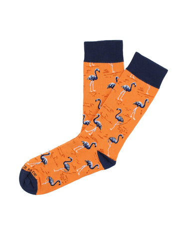 Orange Flamingo Sock - 14812 - 74994 - Hammer Made